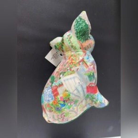 Vintage Linda Edgington Découpage  Porcelain Pig “Sarah” - Picture 2 of 5